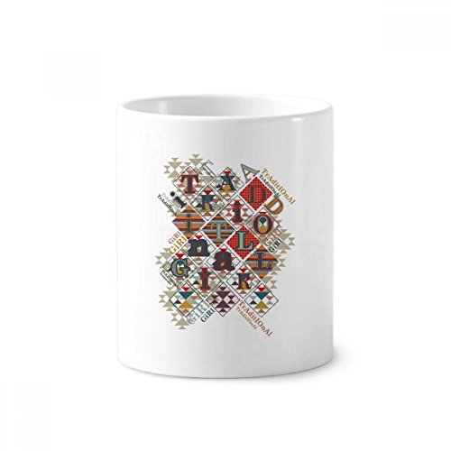 Tasse blanche coupe 350ml céramique pour ranger brosses à dents et stylos