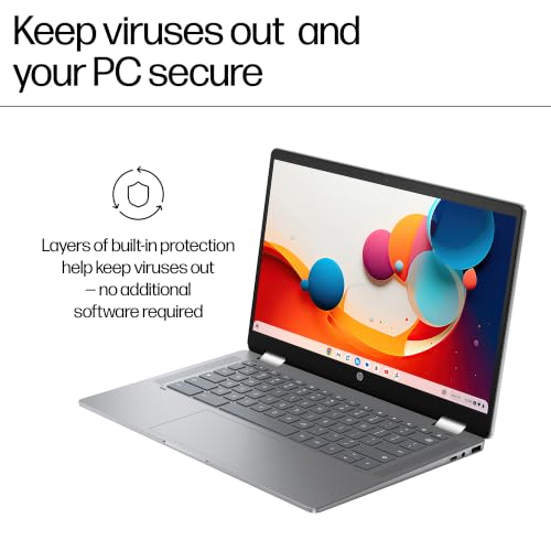 Image of HP Chromebook x360 14b 2 in 1 Touchscreen Laptop (14 inch FHD IPS, Intel Core i3-N305, 8GB DDR5 RAM, 128GB UFS Storage) Students, Home,1080p Webcam, Backlit, Fast Charge, Light Weight, Wi-Fi, Chrome OS