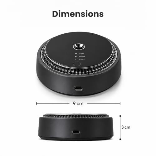 Image of HomeEssentials Smart Car Air Freshener Diffuser, Automatic Fragrance Diffuser for Car, Adjustable Scent Intensity, USB Rechargeable, Quiet Aromatherapy Air Freshener for Car, SUV