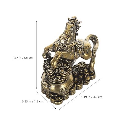 Figurines cheval du zodiaque en laiton pour harmoniser un intérieur encombré ou terne