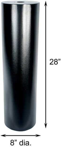 BestNest Woodlink Torpedo Raccoon and Squirrel Baffle for Bird Feeder Poles, Set of 2 – Steel Pole Baffle Guards with Stovepipe Design, Fits 1.5 Inch Poles, Black Bird Feeder Pole Protection
