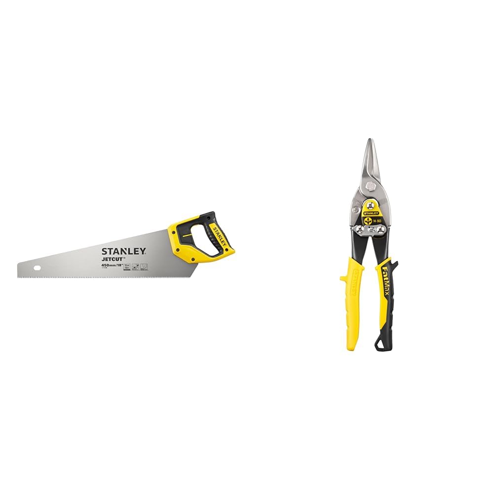 Scie égoïne JetCut 450 mm Stanley outil bois et cisaille aviation acier forgé