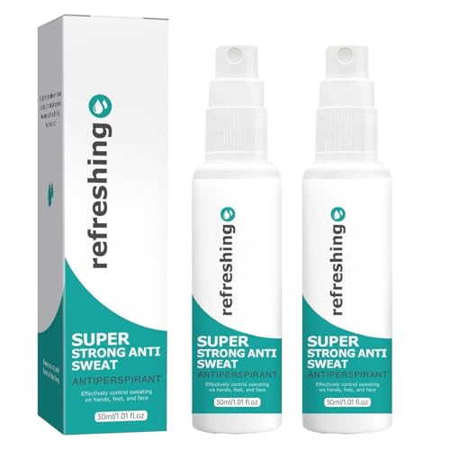 Antiperspirant Deodorant Spray, Refreshing Spray, Strong antiperspirant Hyperhidrosis Treatment, Against Heavy Sweating on the Underarm, Head, face and Body, Antiperspirant Face for Women Men (2)
