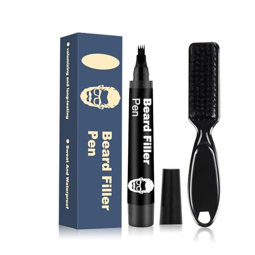 Beard Filler Pencil, Sweat & Waterproof Beard Pencil Filler, Mens Beard Filling Pen Kit