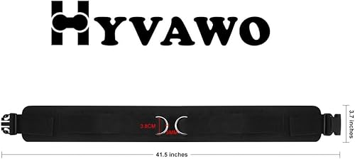 Miniatura 7 de Cinturón de neopreno acolchado para gimnasio con anillos para máquinas de cable, fitness, ejercicio, velocidad, agilidad, entrenamiento de