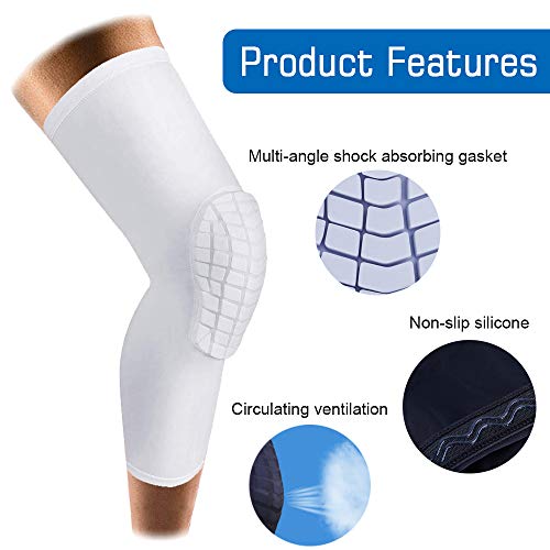 image for AceList Crash Proof Knee Pads/Elbow Pads/Shin Pads Brace Compression P
