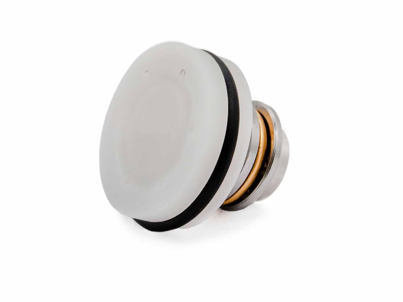 AOLS Piston Head POM with Ball Bearing - White