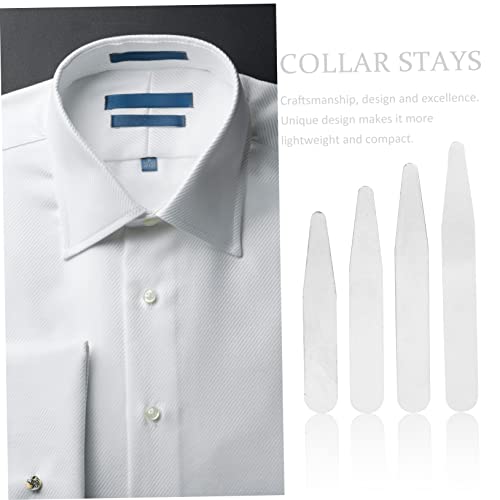 Varillas de camisa de metal COLLBATH: 36 soportes de acero inoxidable en 4 tamaños con caja 4