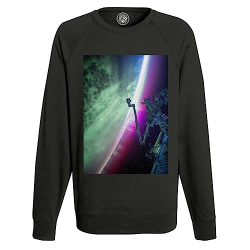 Sweatshirt homme vue de l'espace imprimé graphique haute définition de l'ISS