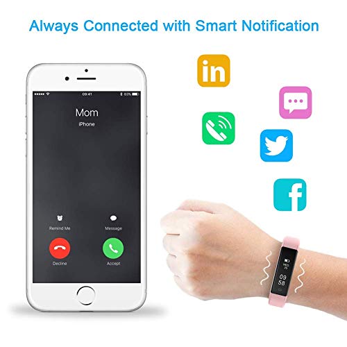 LETSCOM Fitness Tracker with Heart Rate Monitor, Slim Sports Activity Tracker Watch, Waterproof Pedometer Watch with Sleep Monitor, Step Tracker for Women, and Men - Thumbnail 3