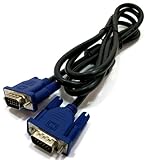 VGA Monitor Cable MM Male to Male Ends and Inline EMI ferrite core Filter