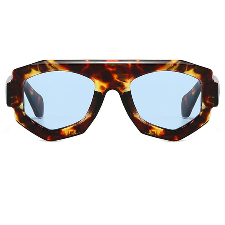 bullabulling Fashion Oversized Square Sunglasses for Women Pilot Sun glasses for Women Men Trendy Irregular Shades