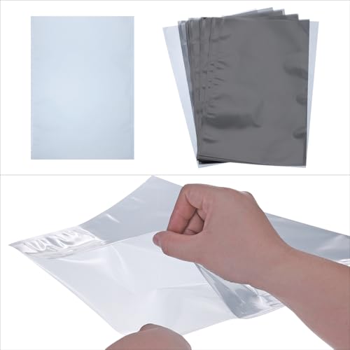 Image of MECCANIXITY 20Pcs Anti Static Bags ESD Shielding Bag Flat Open Top Anti Static Bag for Electronic Devices 11x14.6 Inch(280x370mm)