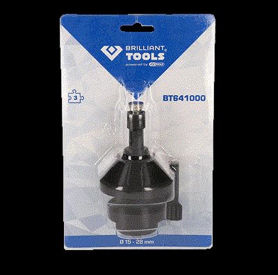 BRILLIANT TOOLS BT641000 Universal-Kupplungszentrierwerkzeug-Satz | 3-tlg. [Powered by KS TOOLS]