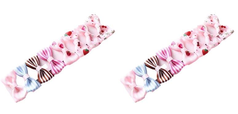 MOMISY Baby Hair Clip For Girl Alligator Teeth Hair Accessory For All Type of Infant Toddler Baby Hairs Bow Animal Cartoon Flower Crown Pattern- Multi Colour and Assorted Design (16Pcs)