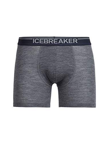 Preisvergleich Produktbild Icebreaker Herren Anatomica Rib Boxers Boxershort, Gritstone Hthr / Stealth, M