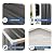 HDSTORZON 6x4FT Galvanized Steel Shed & Storage Rack, 2-in-1 Outdoor Garden Shed with Sliding Door, Easy Assembly Waterproof Garden Shed for Tool Storage, Patio, Backyard