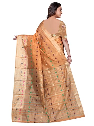 Image of Sarees for Women Wear Organaza Silk Banarasi Sari Kanjivaram Soft Pure Paithani Wedding Original Kanchipuram Pattu Sadi with Blouse Piece 2026 (Flowermeena)