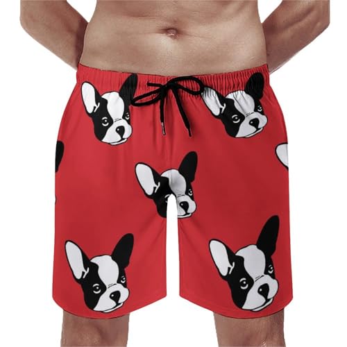 Short de bain homme bouledogue maillot de bain séchage rapide bleu océan