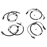 ABS Wheel Speed Sensor, Front and Rear Right and Left 4 ABS sensors fit for Doge Ram 1500 2013-2018, Replaces OE 68053861AB, 68053861AC, 68053861AD, 68231044AB