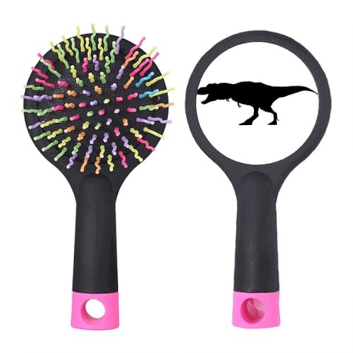 Brosse à cheveux démêlante à coussin d'air format miniature Dinosaure BS
