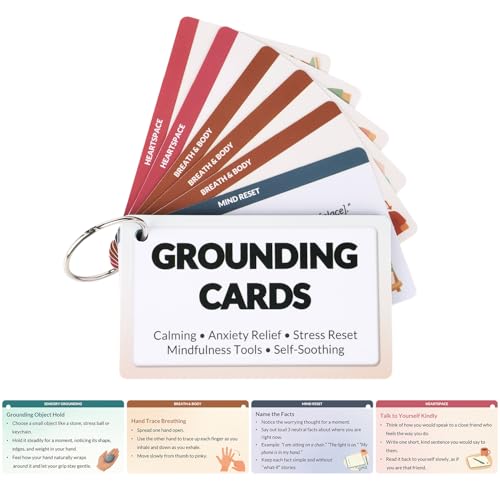 Grounding Coping Skills Cards - Anxiety | Panic Attack | Depression Calming Tools - 17PCS...