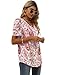 Summer Tops for Women Fashion Clothing Boho Blouses Dressy Casual Plus Size Spring Tshirts Shirts Vacation Outfits Flowy Pink Printed L