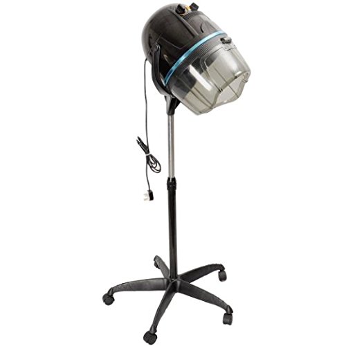 ZENY Adjustable Hooded Floor Bonnet Hair Dryer w/Stand Up Rolling Base Wheels Salon Spa Beauty Equipment