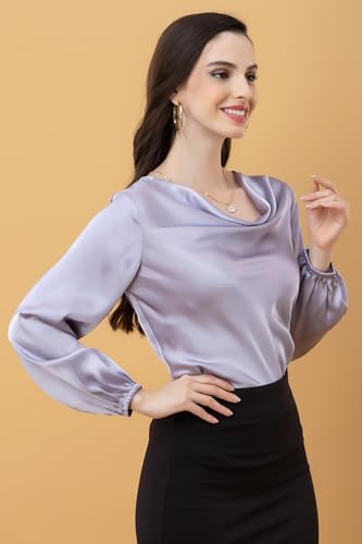 Purys lavender satin top – image 2