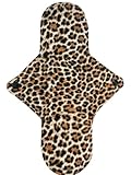 Wilde Maiden Co. 12in Handmade Reusable Pad, Reusable Sanitary Napkin, Leopard Print