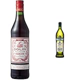 Dolin Southern Rhone Vermouth de Chambery Vin Rouge 750 ml & Noilly Prat Original Dry, Vermouth de France, 75cl, 18%