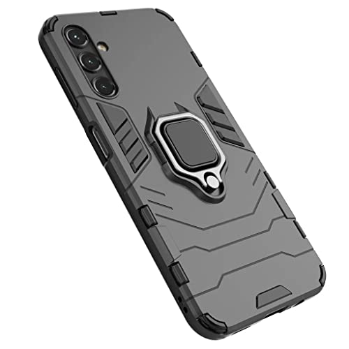 Image of SPAZY CASE Samsung Galaxy F15 5G / M15 5G Back Cover | Dual Layer Armor Defender Full Body Protective + PC Hybrid Kickstand Back Case for Samsung Galaxy F15 5G / M15 5G