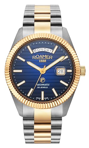  Roamer 981666 47 45 50 Primeline Day Date II Orologio da uomo bicolore