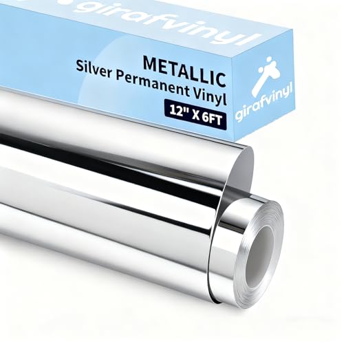 GIRAFVINYL Silver Chrome Vinyl Film - 12