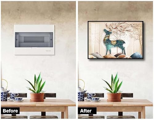Panneau électrique déco et peinture cachée pour boîte de distribution intérieure