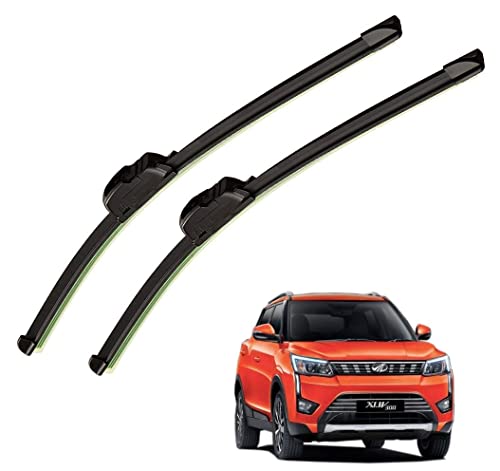 Image of Auto Hub Car Wiper Blades Compatibility With Mahindra XUV-300 - Set of 2 Pcs (D-24,P-16)