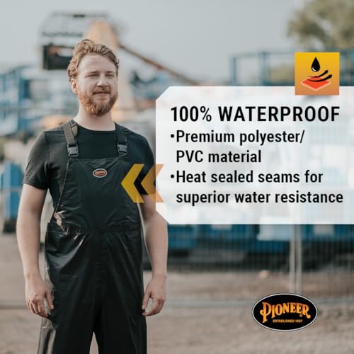 Pioneer Hi Vis Lightweight Waterproof Safety Rain Suit - Reflective Work Rain Gear for Men and Women2