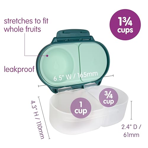Image of b.box Snack Box, Snack Containers for Kids, Kids Lunch Box, Toddler Snacks