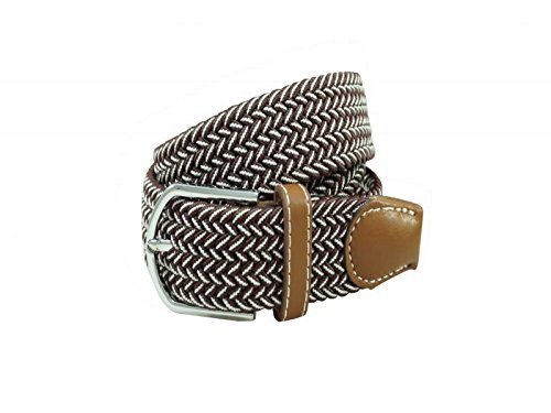 Image of The Tie Hub Unisex Stretchable Woven Fabric Belt | Adjustable, Hole-Free Design | Fits Up to 40 Inches Waist