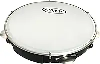 Pandeiro Profissional Rmv 10 Polegadas Preto Pele Leitosa