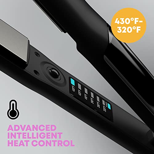 Revamp Progloss Moisturecare 1.25-Inch Flat Iron Hair Straightener – Steam Hair Straightener With Keratin, Argan & Coconut Oil Infused Ceramic & Ionic Floating Plates, Easy To Use With Auto-Off #TOP2