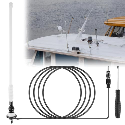 Antenne canard en caoutchouc très flexible pour voiture, bateau, bateau, marine, FM AM, modulateurs radio FM, antenne radio marine, antenne stable pour ATV,...