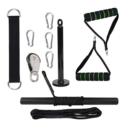 Arm Strength Training Exerciser Forearm Wrist Roller Trainer Stainless Steel Workout Equipment Gym for Home Fitness Strength Training