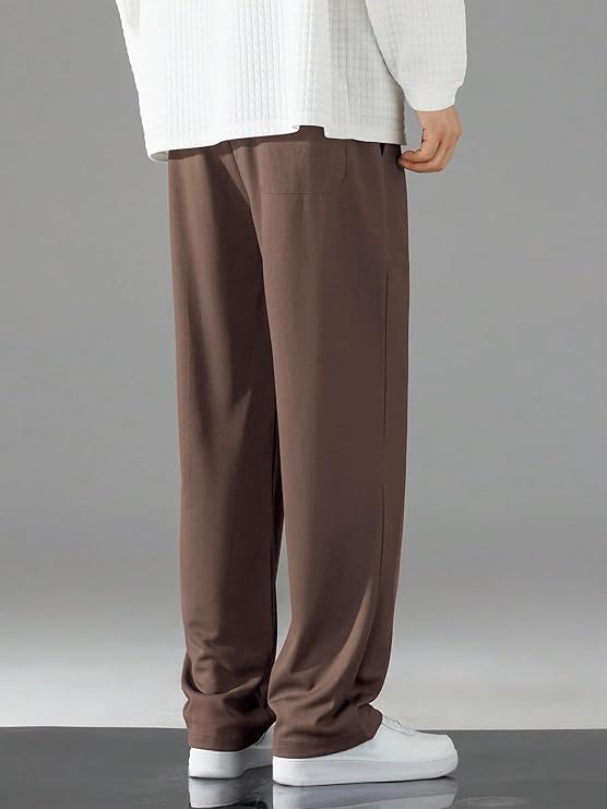Image of GRECIILOOKS Men's Lycra Cargo Track Pants - Loose Fit Joggers for Men | Korean Style Travel & Lounge Wear with Pockets (Available in Plus Size)
