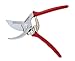 BERGER Tools Bypass #1740 Pruning Shear with Angled Cutting Head for Smaller Hands, Red