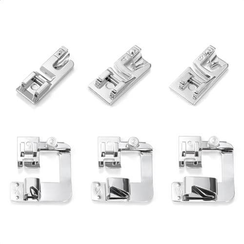 Juego 6 Pies Dobladillo para Máquina de Coser Fikota miniatura 2