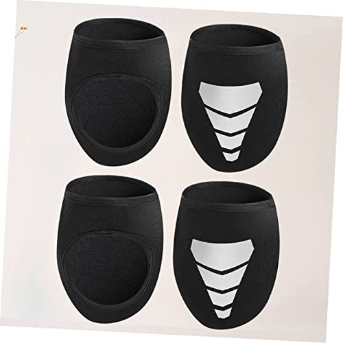 Cubiertas impermeables para zapatillas de ciclismo UKCOCO, 2 pares, de neopreno, resistentes al viento y al deslizamiento, para uso al aire libre miniatura 4