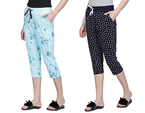 Image of Club A9 Women's Cotton Capris (Pack of 2)