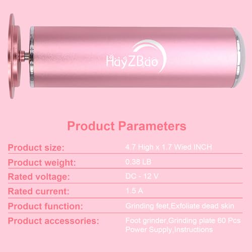 Hayzbao MJQ Electric Foot File - Callus Remover For Feet,Professional Pedicure Tool thumb #8