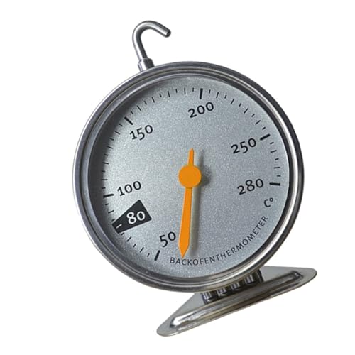 Cabilock Oven Thermometer for Home Use Accurate Food Thermometer Hangable Design for Easy Storage Lightweight and Practical Baking Tool for Cooking Meat and Tasks